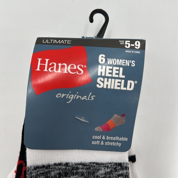 NWT Hanes Ultimate Originals Women’s Heel Shield Socks
Size: 5–9 Pack of 6 pairs - Picture 8 of 8